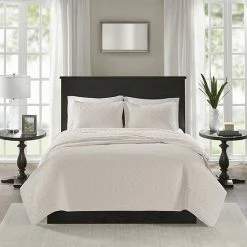 Madison Park Mansfield Quilted Coverlet Set Mocha