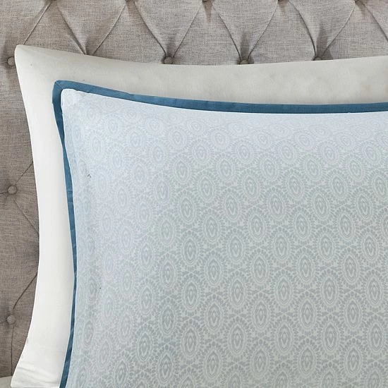 Madison Park Loleta 3-piece Reversible Duvet Cover Set Blue - Image 9