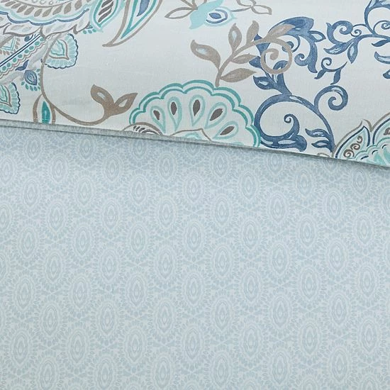 Madison Park Loleta 3-piece Reversible Duvet Cover Set Blue - Image 10