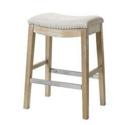 Madison Park Luther Counter Stool Cream