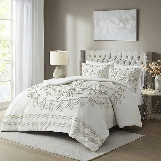 Madison Park Juliana 3-piece Tufted Cotton Chenille Comforter Set - Image 7