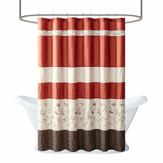 Madison Park Belle Embroidered Floral Shower Curtain - Image 3
