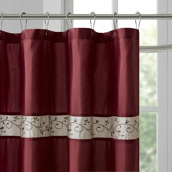 Madison Park Belle Embroidered Floral Shower Curtain - Image 4