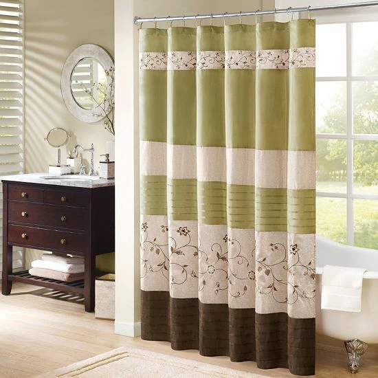 Madison Park Belle Embroidered Floral Shower Curtain - Image 7