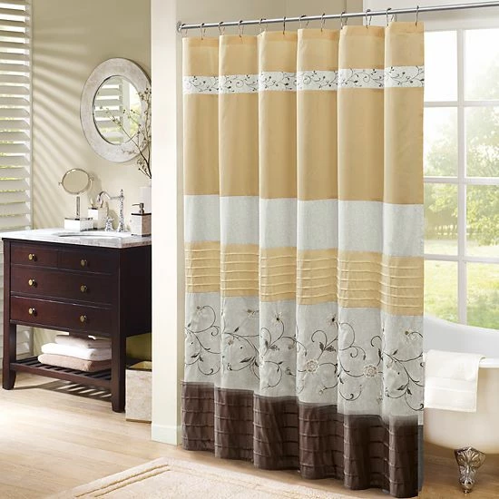 Madison Park Belle Embroidered Floral Shower Curtain - Image 13