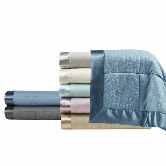 Madison Park 3M Premium Oversized Down Alternative Blanket Aqua - Image 5