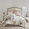 Madison Park Gisele 8-Piece Cotton Printed Comforter Set Pink