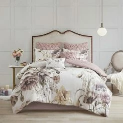 Madison Park Gisele 8-Piece Cotton Printed Comforter Set Pink