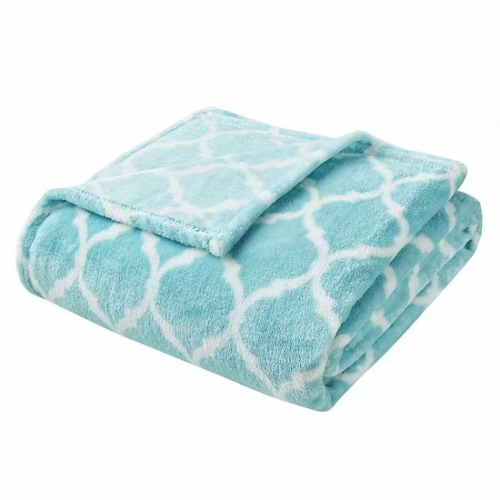 Madison Park Ogee Oversized Throw Aqua - Image 7