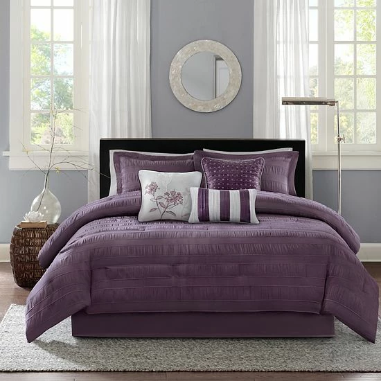 Madison Park 7-pc. Sheridan Comforter Set Purple