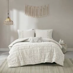 Madison Park Emma Comforter Set With Shams And Decorative Pillows Gray