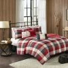 Madison Park 6-piece Pioneer Herringbone Coverlet Set Red
