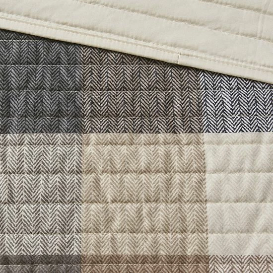 Madison Park 6-piece Pioneer Herringbone Coverlet Set Red - Image 2