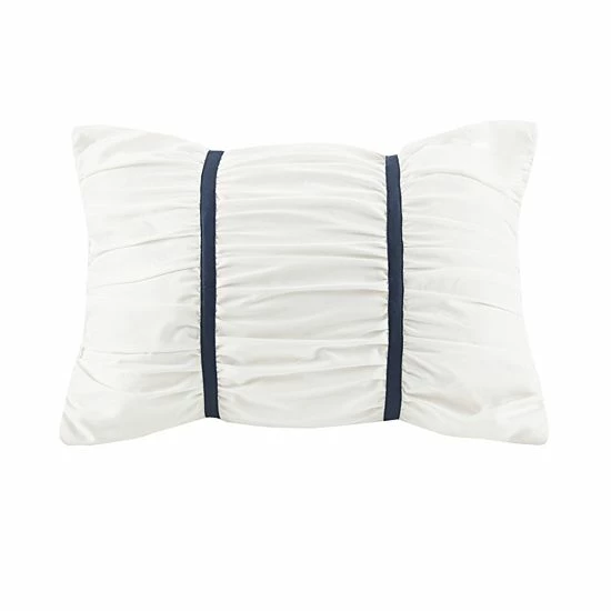 Madison Park Monah 7-Piece Printed Seersucker Comforter Set With Throw Blanket - Image 11