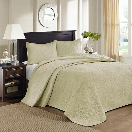 Madison Park Mansfield 3-Piece Bedspread Set Blue - Image 12