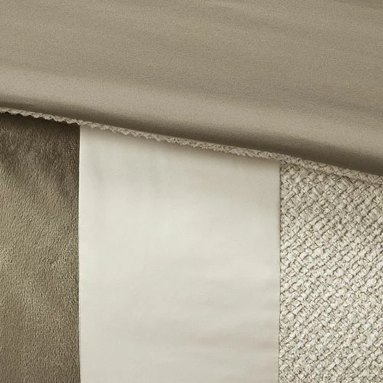 Madison Park Wagner 7-Piece Velvet Pieced Comforter Set With Shams - Image 2