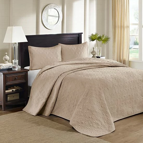 Madison Park Mansfield 3-Piece Bedspread Set Blue - Image 17