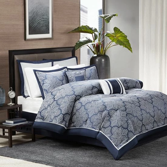 Madison Park Barrett 8-pc. Comforter Set Navy - Image 9