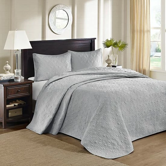 Madison Park Mansfield 3-Piece Bedspread Set Blue - Image 19