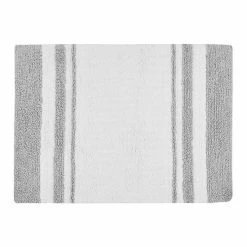 Madison Park Spa Cotton Reversible Bath Rug Gray