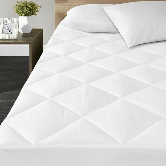 Madison Park Quiet Nights 300 Thread Count Cotton Sateen Waterproof Mattress Pad - Image 2