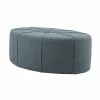 Madison Park Aberdeen Oval Ottoman Blue