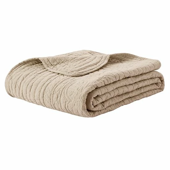 Madison Park Marino Oversized Quilted Throw With Scalloped Edges White - Image 6