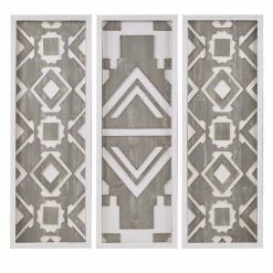 Madison Park Mandal Carved Panel Wall Decor 3-piece Set