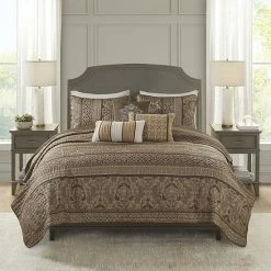 Madison Park Venetian 6-piece Coverlet Set Brown