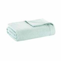 Madison Park Egyptian Cotton Blanket Light Blue