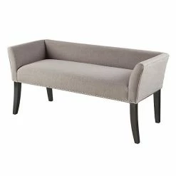 Madison Park Antonio Accent Bench Taupe Patterned