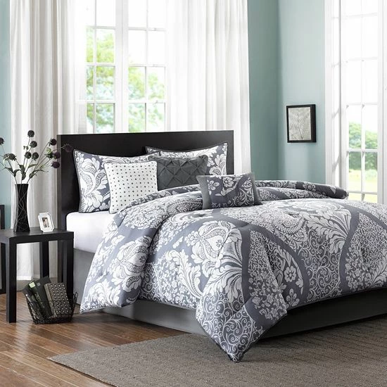 Madison Park Marcella 7-pc. Comforter Set Black - Image 12