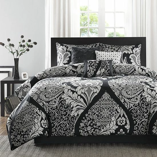 Madison Park Marcella 7-pc. Comforter Set Black - Image 13
