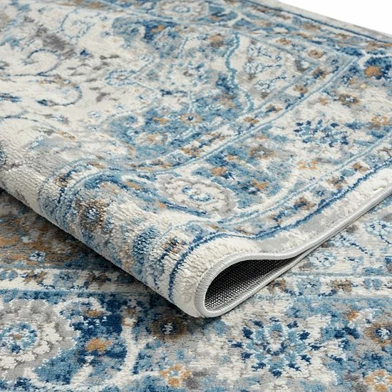 Madison Park Molly Global Medallion Woven Area Rug Gray - Image 5