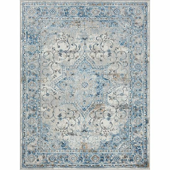 Madison Park Molly Global Medallion Woven Area Rug Gray - Image 13