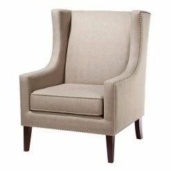Madison Park Barton Accent Chair Pattern Navy