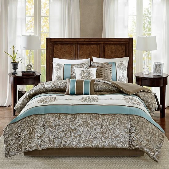 Madison Park 7-piece Lorraine Jacquard Comforter Set - Image 2