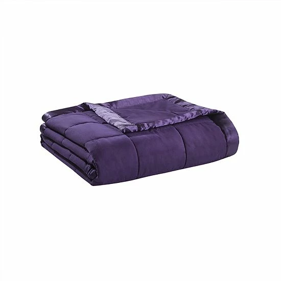 Madison Park Solid 3M Down-Alternative Blanket Blue - Image 17