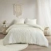 Madison Park Luna Cotton Duvet Cover Set With Shams White