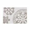 Madison Park Marrakesh Medallion Cotton Tufted Bath Rug - 20'' X 30'' Gray
