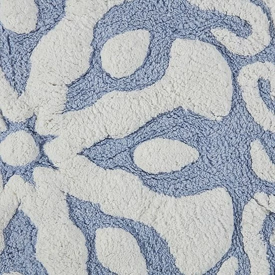 Madison Park Marrakesh Medallion Cotton Tufted Bath Rug - 20'' X 30'' Gray - Image 5