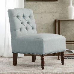 Madison Park Serena Accent Chair Kaley Yellow Gray