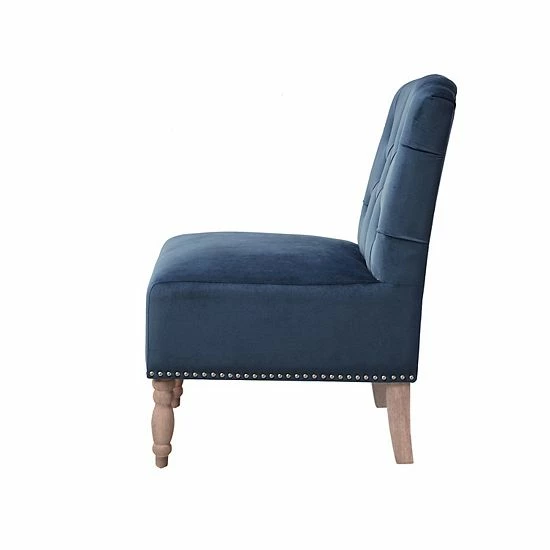 Madison Park Serena Accent Chair Kaley Yellow Gray - Image 3