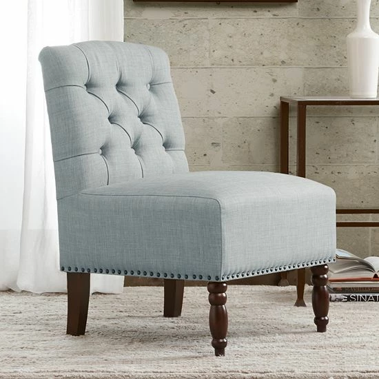 Madison Park Serena Accent Chair Kaley Yellow Gray - Image 10