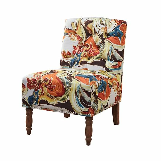 Madison Park Serena Accent Chair Kaley Yellow Gray - Image 17