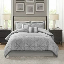 Madison Park Tatum Jacquard Comforter Set With Bedskirt & Decorative Pillows