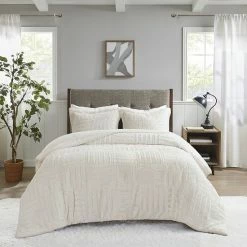 Madison Park Polar Faux Fur Down-Alternative Comforter Set Ivory
