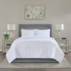 Madison Park Addie 3-piece Coverlet Set White