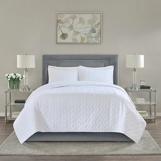 Madison Park Addie 3-piece Coverlet Set White - Image 10