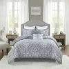 Madison Park Audrey 8-Piece Jacquard Comforter Set With Shams